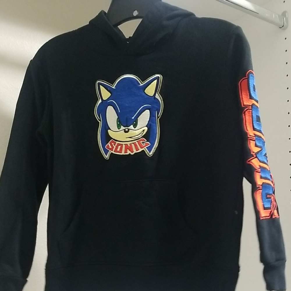 Kids Sonic the Hedgehog Black Hoodie